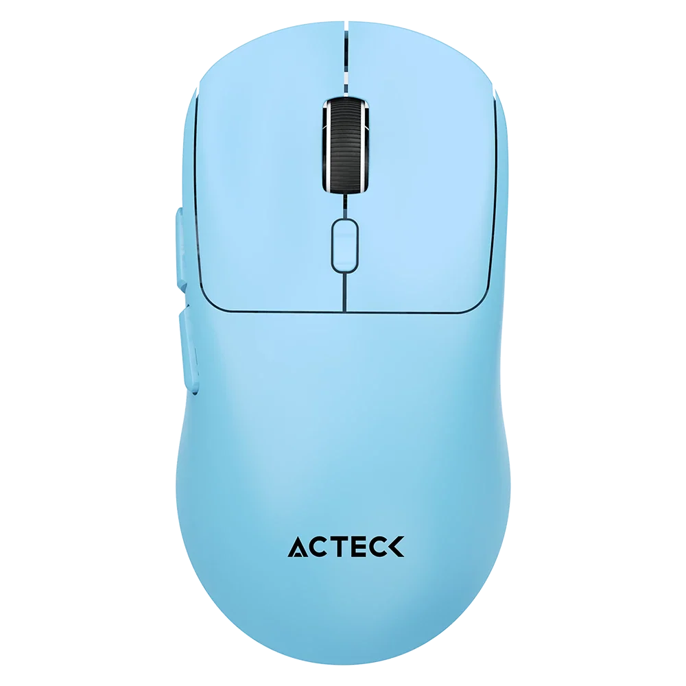 Mouse Acteck Ergonomico Inalambrico Recargable Instinct Click Mi484 Azul (AC-945660) - ACTECK - SKU AC-945660