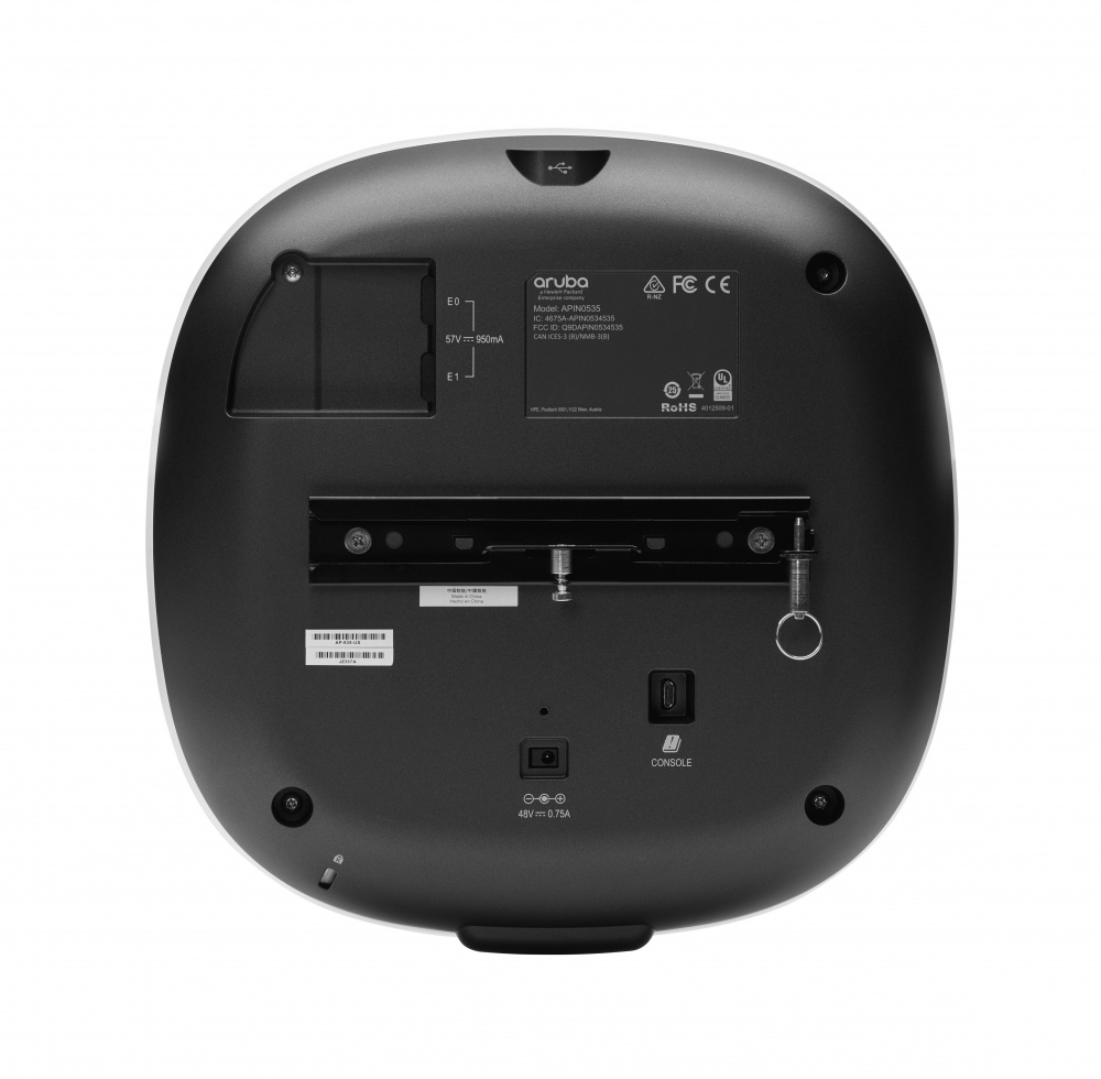 Access Point Aruba de Banda Dual AP-535 (RW), 3550 Mbit/s, 2x RJ-45, 2.4/5GHz, 4 Antenas de 5.4dBi, JZ336A - ARUBA - SKU JZ336A