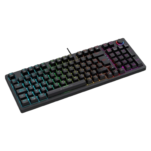 Teclado Gamer Balam Rush Dominate X Pro GK777 LED RGB 90%, Teclado Mecánico, SNK Red Switch, Alámbrico, USB, Negro, Español, BR-945776 - Balam Rush - SKU BR-945776