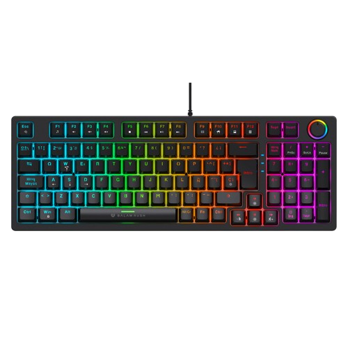 Teclado Gamer Balam Rush Dominate X Pro GK777 LED RGB 90%, Teclado Mecánico, SNK Red Switch, Alámbrico, USB, Negro, Español, BR-945776 - Balam Rush - SKU BR-945776