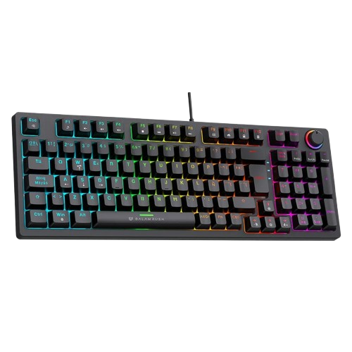 Teclado Gamer Balam Rush Dominate X Pro GK777 LED RGB 90%, Teclado Mecánico, SNK Red Switch, Alámbrico, USB, Negro, Español, BR-945776 - Balam Rush - SKU BR-945776