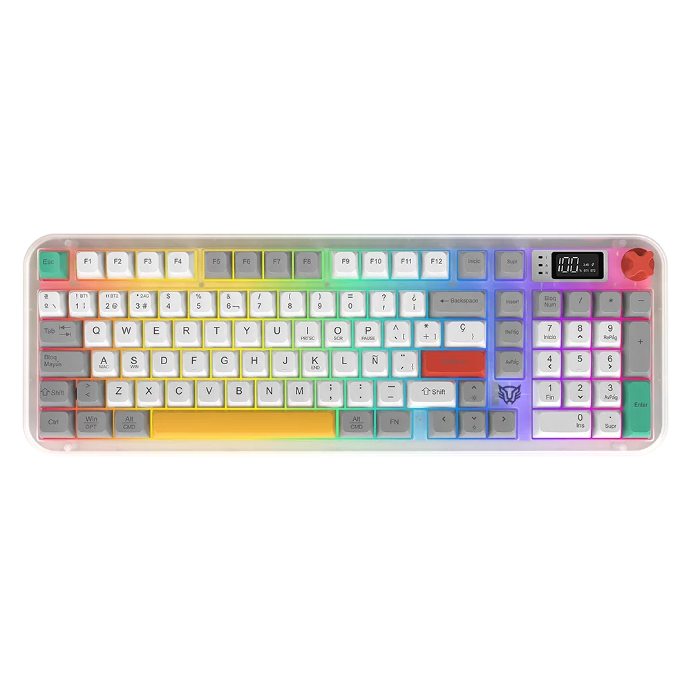 Teclado Gamer Balam Rush Inalambrico Warstrike Frost Kg500Fi Membrana 96% (BR-945783) - Balam Rush - SKU BR-945783