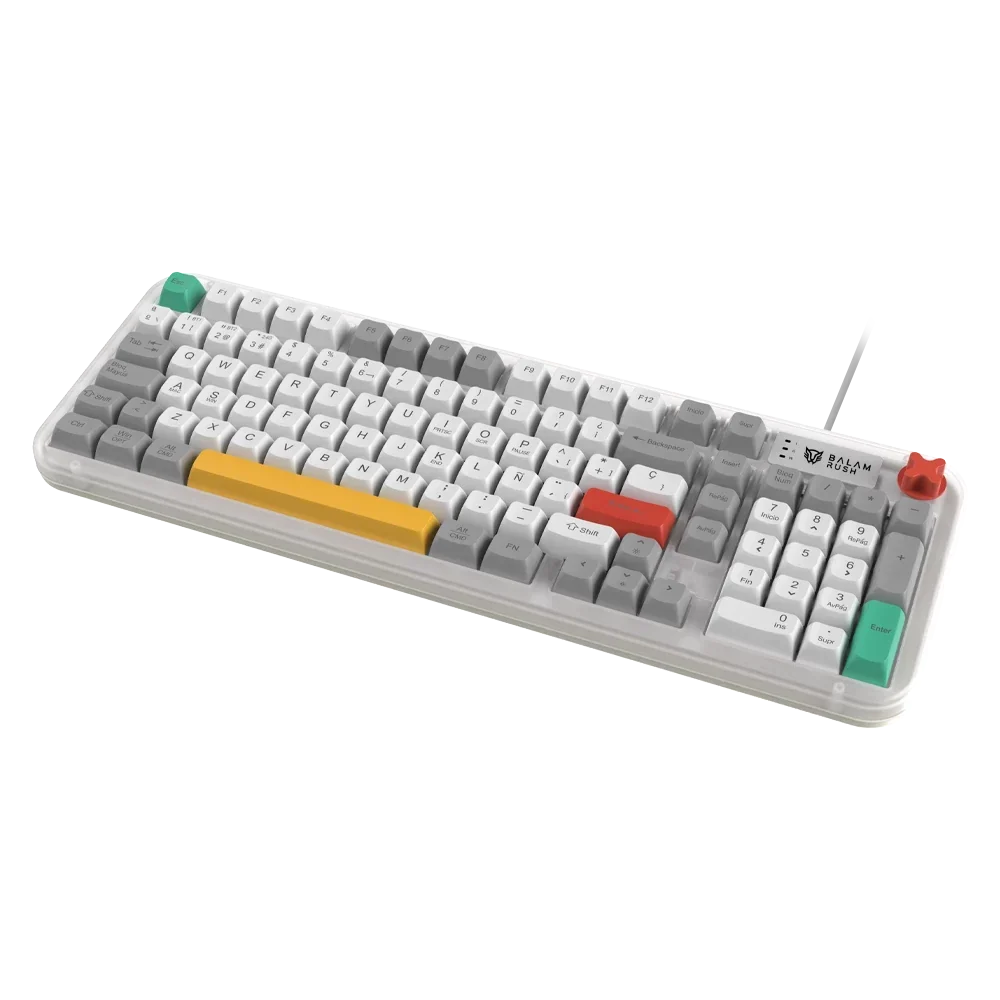 Teclado Gamer Balam Rush Alambrico Warstrike Frost Kg500F, Membrana 96% (BR-945790) - Balam Rush - SKU BR-945790
