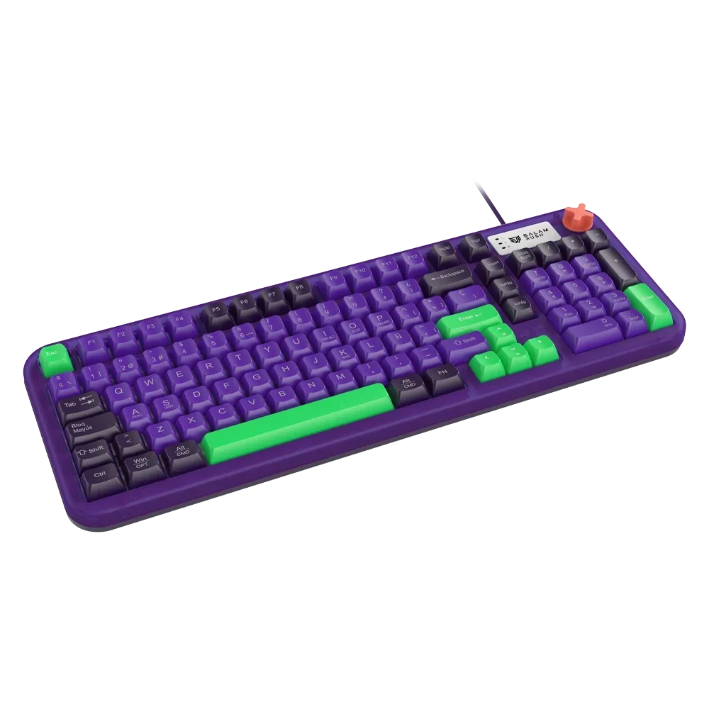 Teclado Gamer Balam Rush Warstrike Eva KG500E LED RGB 96%, Alámbrico, USB, Multicolor, Español, BR-945806 - Balam Rush - SKU BR-945806