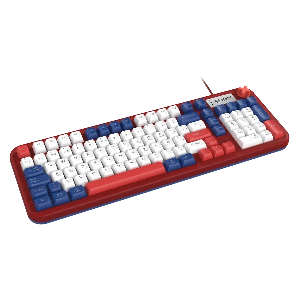 Teclado Gamer Balam Rush Alambrico Warstrike Gunda Kg500G Membrana 96% Rojo (BR-945813) - Balam Rush - SKU BR-945813