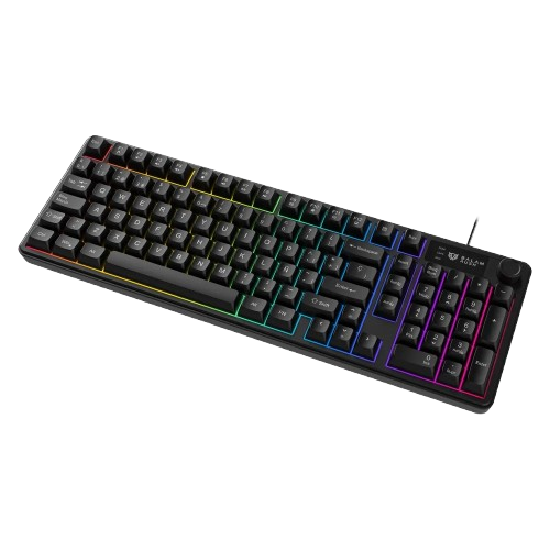 Teclado Gamer Balam Rush Balrak Pro KG490 LED RGB 96%, Alámbrico, USB, Negro, Español, BR-945820 - Balam Rush - SKU BR-945820