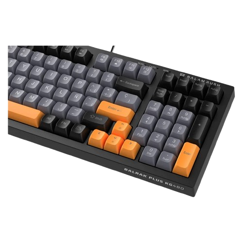Teclado Gamer Balam Rush Balrak Plus KG480 LED 96%, Alámbrico, USB, Multicolor, Español, BR-945837 - Balam Rush - SKU BR-945837