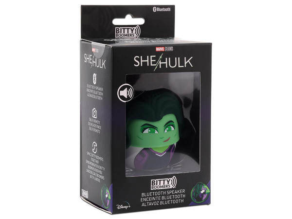 Bocina Inalámbrica Portátil Bitty Boomers BITTYSHEHULK, Bluetooth. Edición She Hulk Marvel, BITTYSHEHULK/NEW - Bitty Boomers - SKU BITTYSHEHULK/NEW