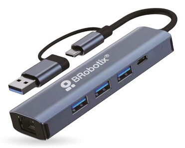 BRobotix Adaptador USB-A/C Macho - USB-A/C Hembra, 406603 - BROBOTIX - SKU 406603