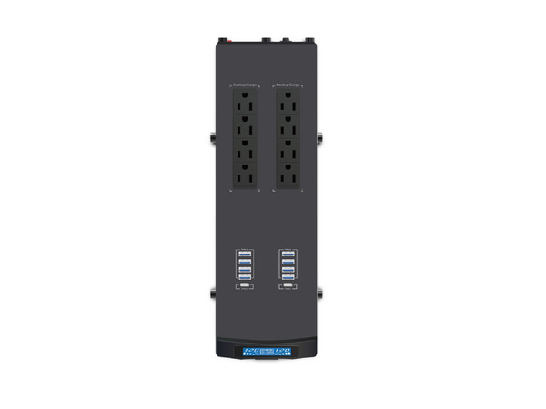 No Break CDP GSMART1516B, 1500 VA / 900 W, UPS Smart, AVR, 16 Salidas, Puerto de Carga USB (8 USB-A y 2 USB-C), Luz RGB, Pantalla LCD, 120 Vca. Color Negro - CDP - SKU GSMART1516B
