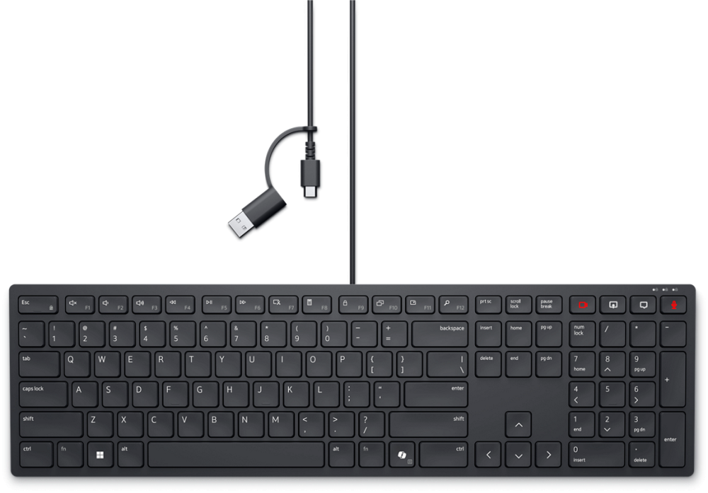 Teclado Dell KB525C, Alámbrico, USB, Negro, Inglés - DELL - SKU KB525C