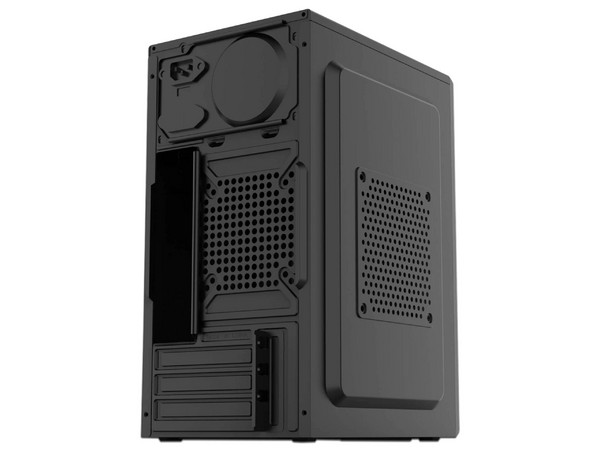 Gabinete Evotec EV-1028, Mid Tower, Micro ATX, Incluye Fuente de Poder de 500W, Color Negro - EVOTEC - SKU EV-1028