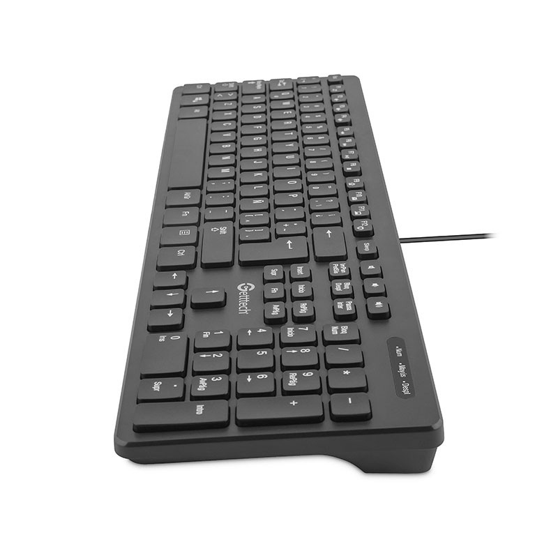 Teclado Getttech Ignite, Alámbrico, USB, Negro (Español), GGK-ESMWR-01 - GETTTECH - SKU GGK-ESMWR-01