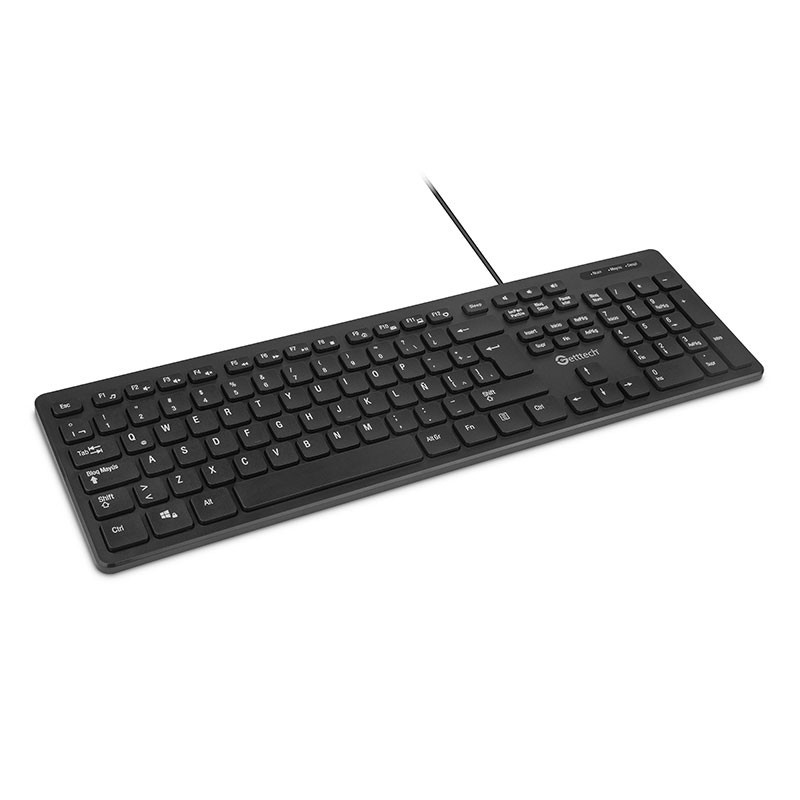 Teclado Getttech Ignite, Alámbrico, USB, Negro (Español), GGK-ESMWR-01 - GETTTECH - SKU GGK-ESMWR-01