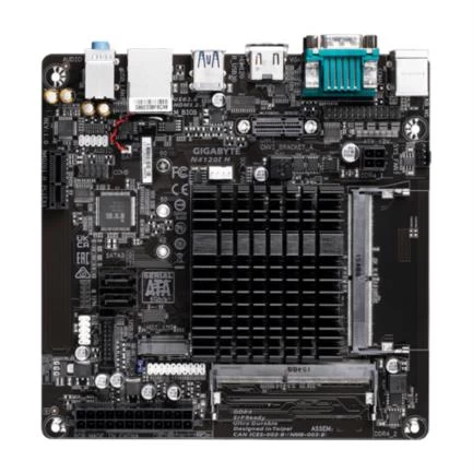 Tarjeta madre gigabyte intel celeron n4120i h 2xddr4 2400 16gb m.2 sata-pcie hdmi serial dvi/usb - GIGABYTE - SKU N4120I H