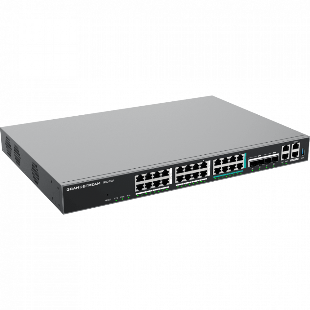 Firewall Grandstream GCC6021, Alámbrico, 4 x RJ-45, 4 x SFP+, 9000 Mbit/s - Grandstream - SKU GCC6021