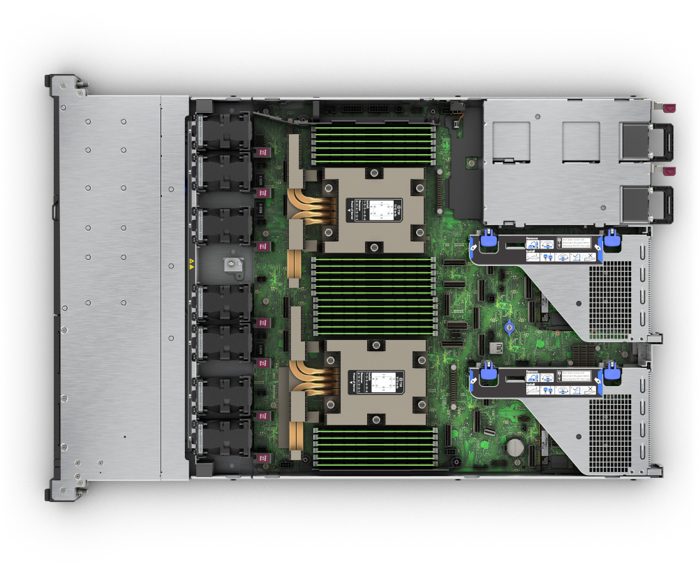 Servidor HPE ProLiant DL365 Gen11, AMD Epyc 9115, 64GB DDR5, 960GB, máx. 153.6TB, 2.5", SATA III, Rack (1U), Sin Sistema Operativo Instalado, P81833-DM5 - HPE - SKU P81833-DM5
