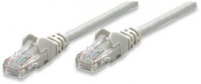 Cable de red UTP, Cat6, 2m (7ft), 100% Cobre, Contactos chapa de oro, Cable Patch Gris INTELLINET 334112 - INTELLINET - SKU 334112