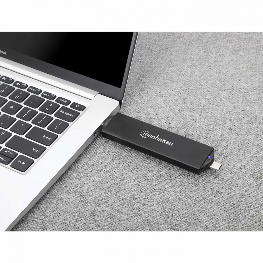 Manhattan Gabinete para SSD 130639 M.2, USB-A/USB-C, M.2 130639 - MANHATTAN - SKU 130639