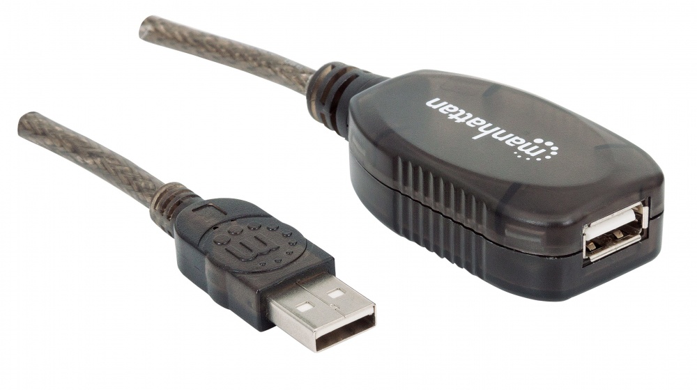 Manhattan Cable USB-A Macho - USB-A Hembra, 10 Metros 151573 - MANHATTAN - SKU 151573