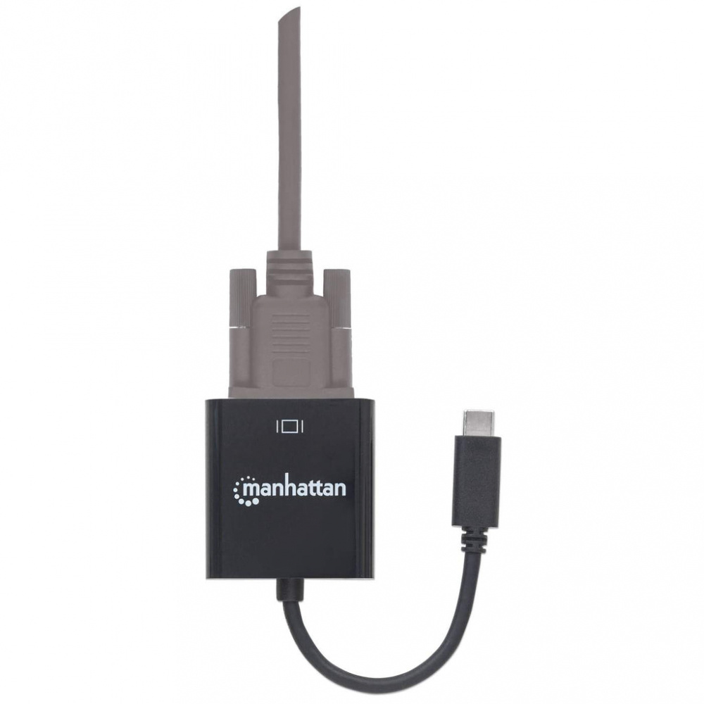 Manhattan Adaptador USB-C 3.1 Macho - VGA Hembra, Negro 151771 - MANHATTAN - SKU 151771