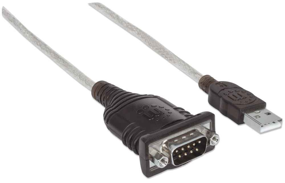 Manhattan Cable USB Macho - DB9 Macho, 1.8 Metros, Plata 151849 - MANHATTAN - SKU 151849