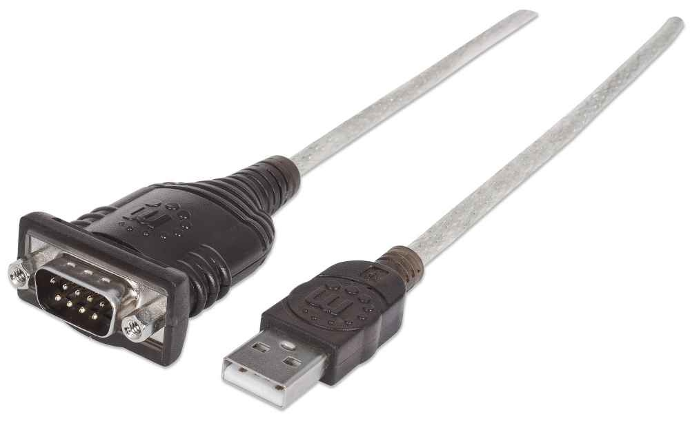 Manhattan Cable USB Macho - DB9 Macho, 1.8 Metros, Plata 151849 - MANHATTAN - SKU 151849
