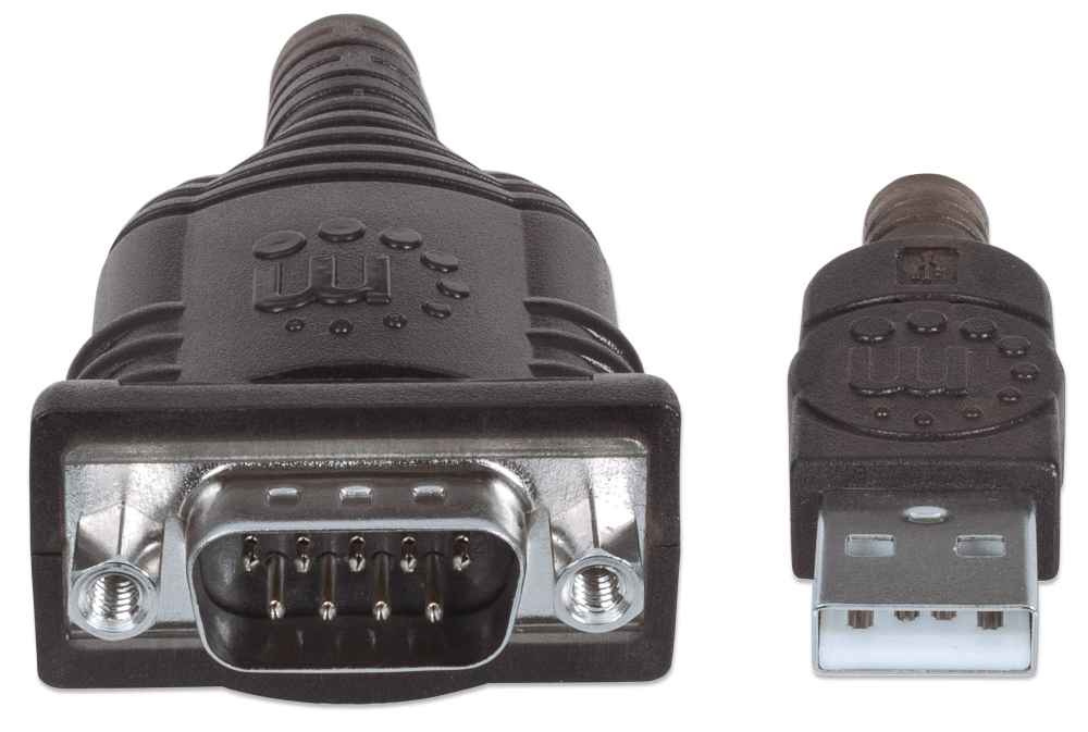 Manhattan Cable USB Macho - DB9 Macho, 1.8 Metros, Plata 151849 - MANHATTAN - SKU 151849