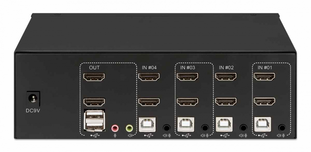 Manhattan Switch KVM 153539, 6x USB, 8x HDMI - MANHATTAN - SKU 153539