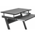 Escritorio Manhattan Forma Rectangular, Bandeja del Teclado, 590 x 370 mm, Metal, Color Negro 207690 - MANHATTAN - SKU 207690