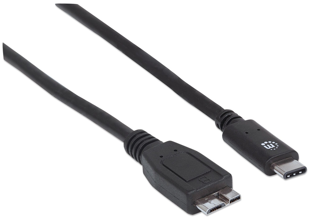 Manhattan Cable Micro-USB B Macho - USB-C Macho, 1 Metro - MANHATTAN - SKU 353397
