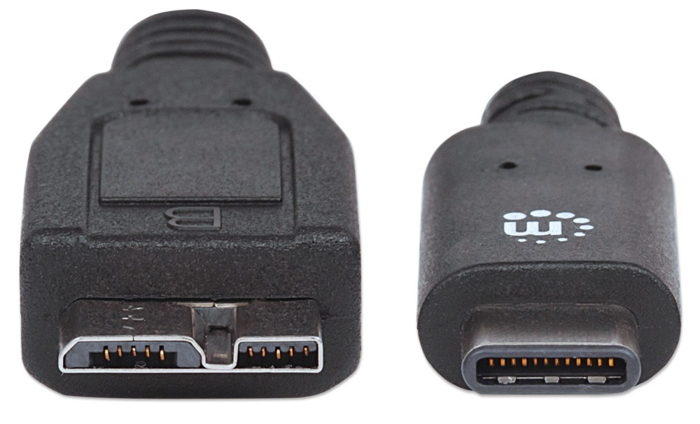 Manhattan Cable Micro-USB B Macho - USB-C Macho, 1 Metro - MANHATTAN - SKU 353397