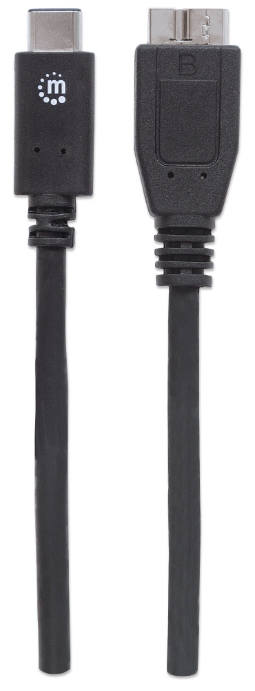 Manhattan Cable Micro-USB B Macho - USB-C Macho, 1 Metro - MANHATTAN - SKU 353397