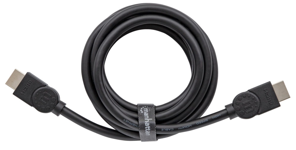 Manhattan Cable HDMI de Ultra Alta Velocidad, HDMI Macho - HDMI Macho, 8K, 60Hz, 2 Metros, Negro - MANHATTAN - SKU 354080