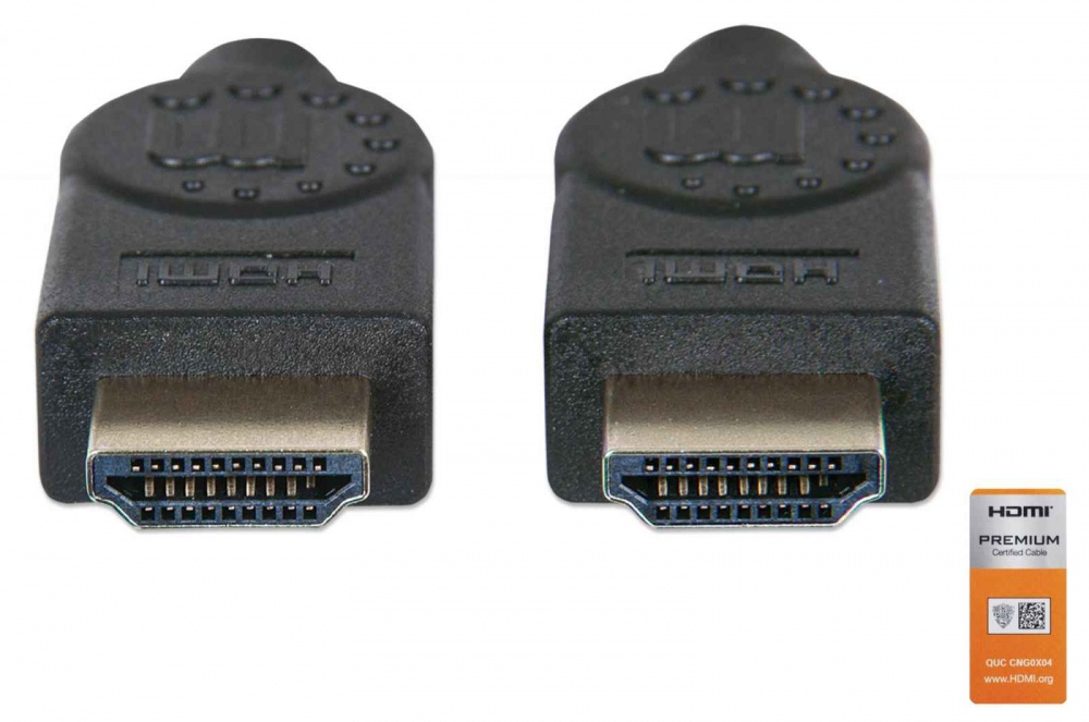 Manhattan Cable 355353 HDMI 2.0 Macho - HDMI Macho, 18 Gbit/s, 3 Metros, 355353 - MANHATTAN - SKU 355353