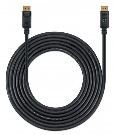 Manhattan Cable DisplayPort 355582 DisplayPort 1.4 Macho - DisplayPort Macho, 7680x4320 8K, 3 Metros, 355582 - MANHATTAN - SKU 355582