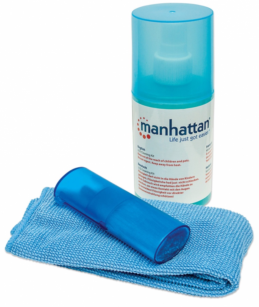 Manhattan Mini Kit de Limpieza para Pantalla LCD, 200ml, 421027 - MANHATTAN - SKU 421027