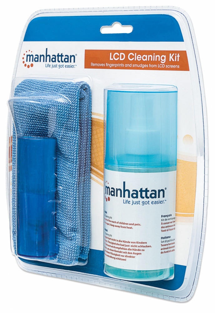 Manhattan Mini Kit de Limpieza para Pantalla LCD, 200ml, 421027 - MANHATTAN - SKU 421027