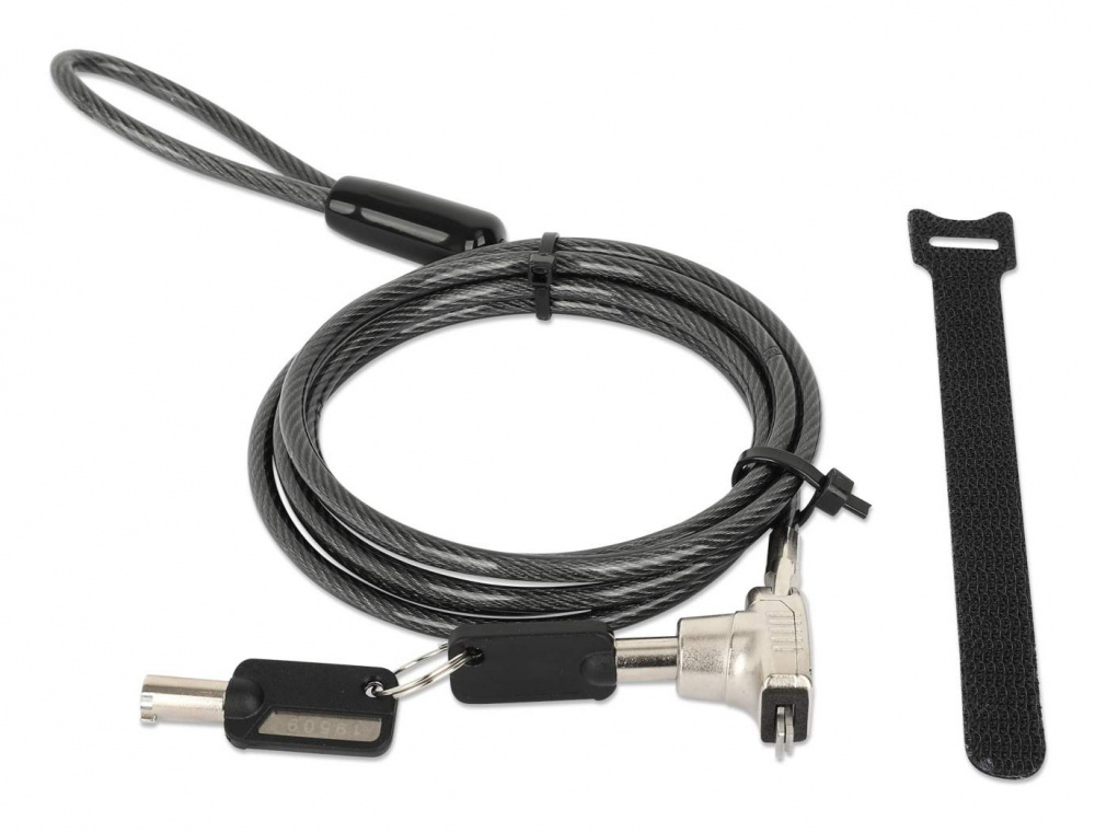 Manhattan Candado de Llave para Laptop 440509, 1.5 Metros - MANHATTAN - SKU 440509