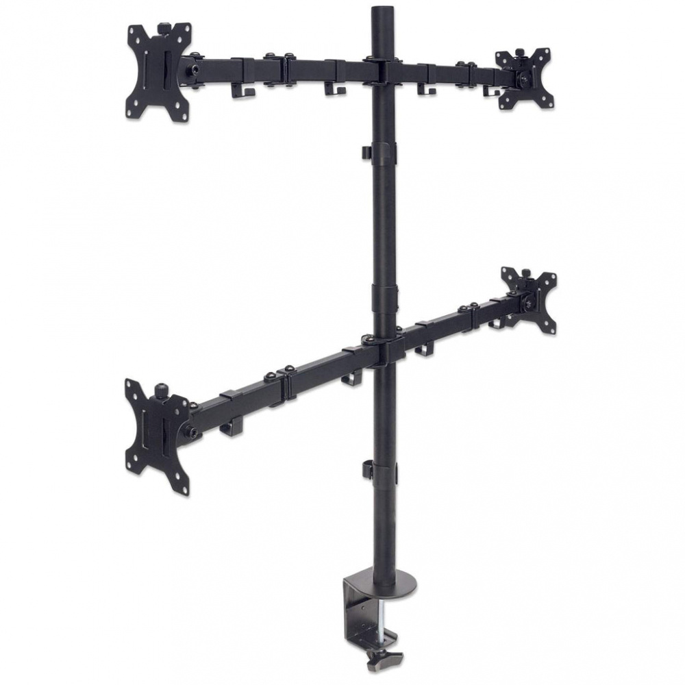 Manhattan Soporte de Escritorio para 4 Monitores 13" - 32", hasta 32kg - MANHATTAN - SKU 461566