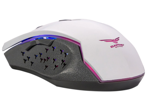 Mouse Gamer NACEB Nefiri Legacy NA-2703, 3600 DPI, 6 Botones, RGB. Color Blanco con Gris. - Naceb Technology - SKU NA-2703