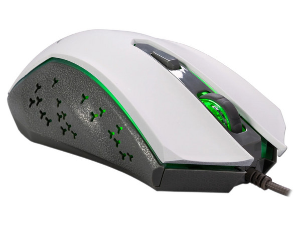 Mouse Gamer NACEB Nefiri Legacy NA-2703, 3600 DPI, 6 Botones, RGB. Color Blanco con Gris. - Naceb Technology - SKU NA-2703