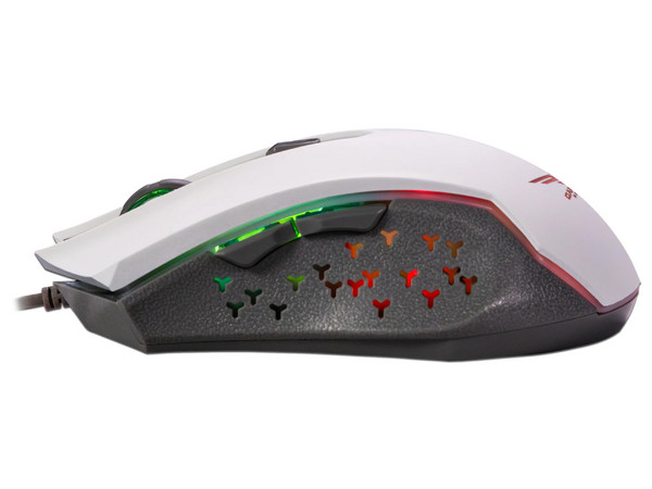 Mouse Gamer NACEB Nefiri Legacy NA-2703, 3600 DPI, 6 Botones, RGB. Color Blanco con Gris. - Naceb Technology - SKU NA-2703