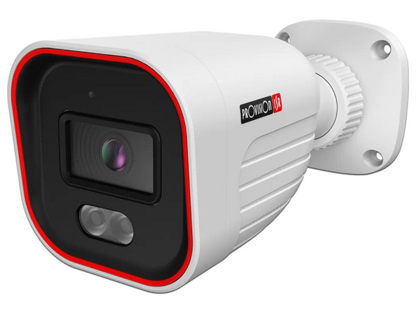 Cámara Tipo Bala Provision ISR BSH-33K0AB-28 de 4MP (2944 x 1656), Lente de 2.8mm, IR hasta 20m. IP67 Color Blanco. - PROVISION ISR - SKU BSH-33K0AB-28