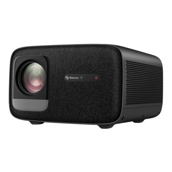 Proyector Steren PRO-8000 LED, 1920x1080 Full HD, 1100 Lúmenes ANSI, Tiro Corto, con Bocinas, Negro - STEREN - SKU PRO-8000