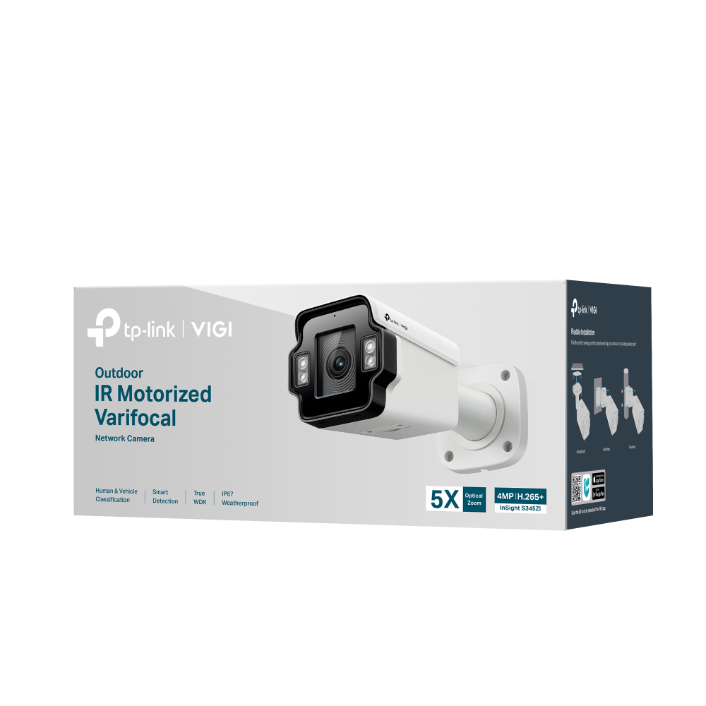 Cámara Ip TP-Link Vigi InSight S345ZI 4 MP, Bala (forma), Microsd, Exterior, Ip67, Blanco - TP-LINK - SKU InSight S345ZI