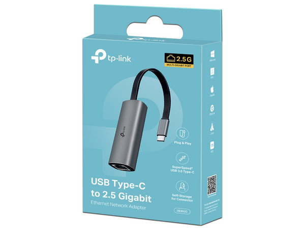 Adaptador de Red TP-Link UE302C de USB Tipo C a RJ-45 - TPLINK - SKU UE302C