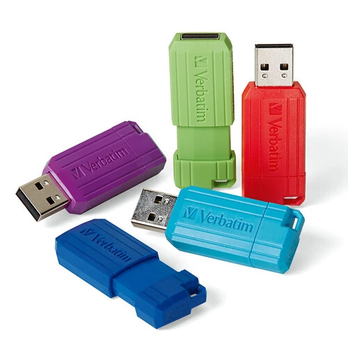 Memoria USB Verbatim 32GB 2.0 retráctil multicolor 5 piezas, 70055 - VERBATIM - SKU 70055