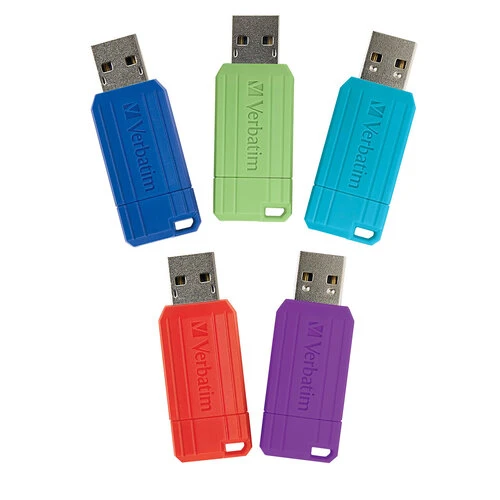 Memoria USB Verbatim 32GB 2.0 retráctil multicolor 5 piezas, 70055 - VERBATIM - SKU 70055
