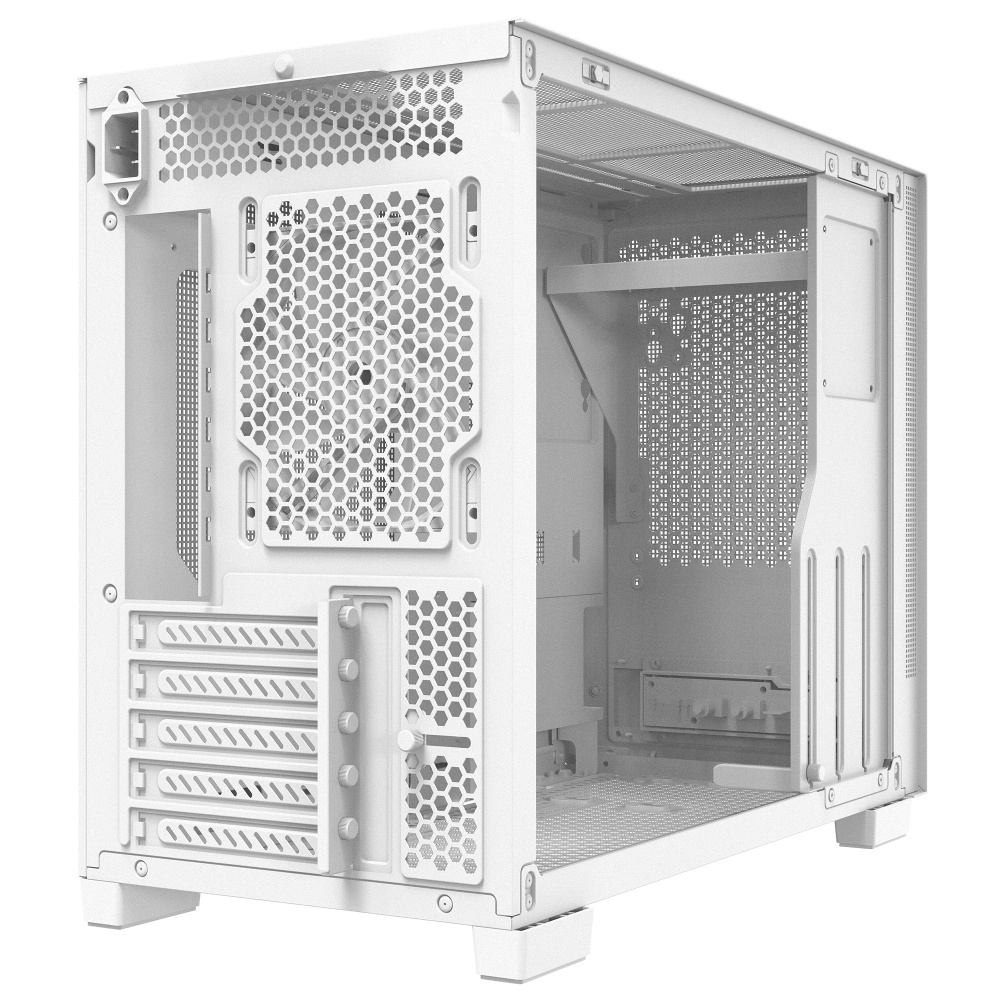 Gabinete XPG VALOR MESH, Midi-Tower, Micro-ATX/Mini-ITX, USB 3.0, sin Fuente, 1 Ventilador Instalado, Blanco, VALORMESHNANOMAA-WHCWW - XPG - SKU VALORMESHNANOMAA-WHCWW
